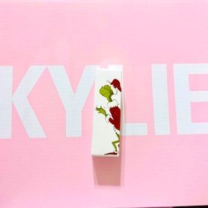 Kylie x Grinch lipstick in the shade Mr Grinch